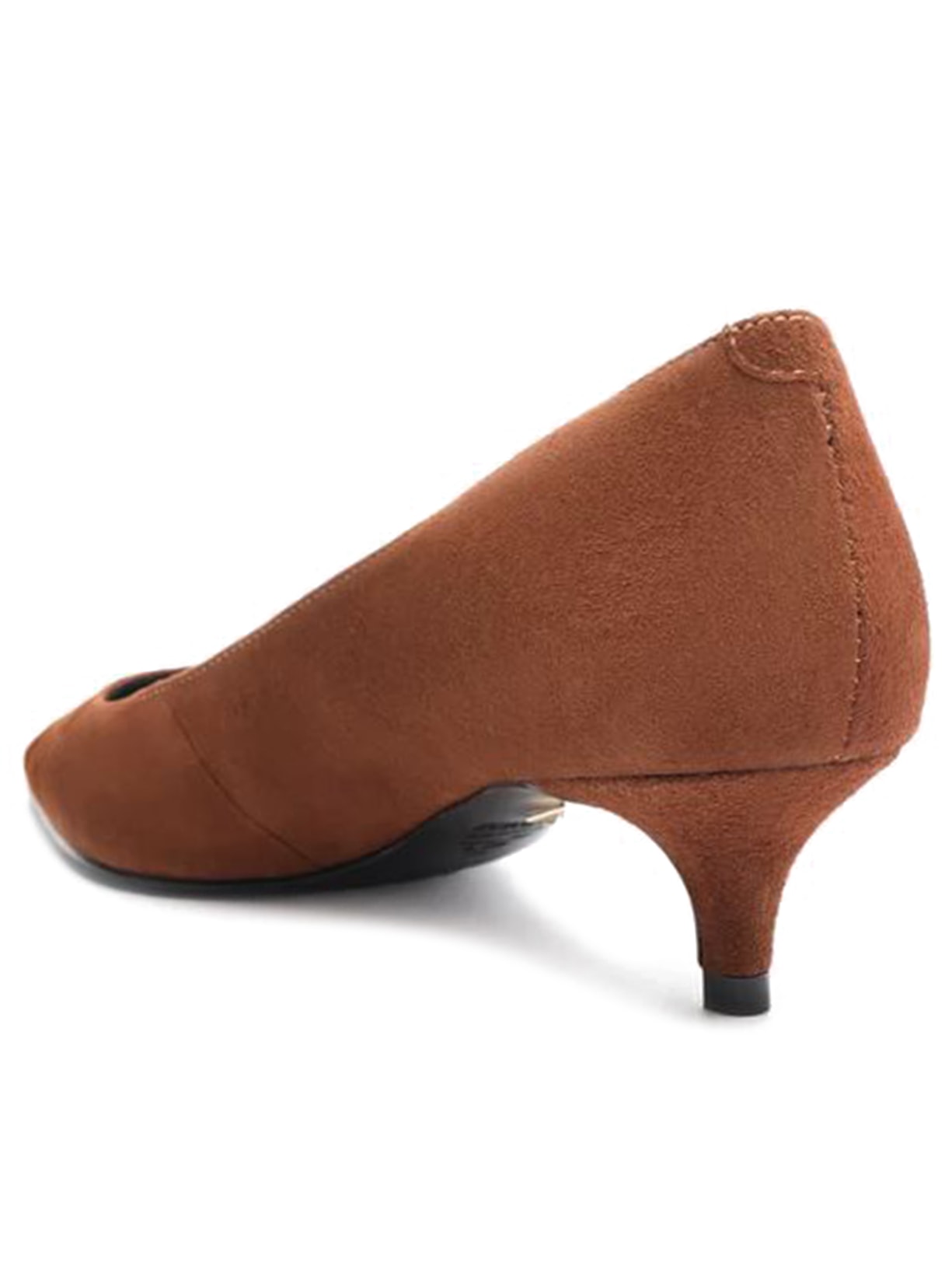 Scarpin Laura Mid Camurça Marrom  Schutz