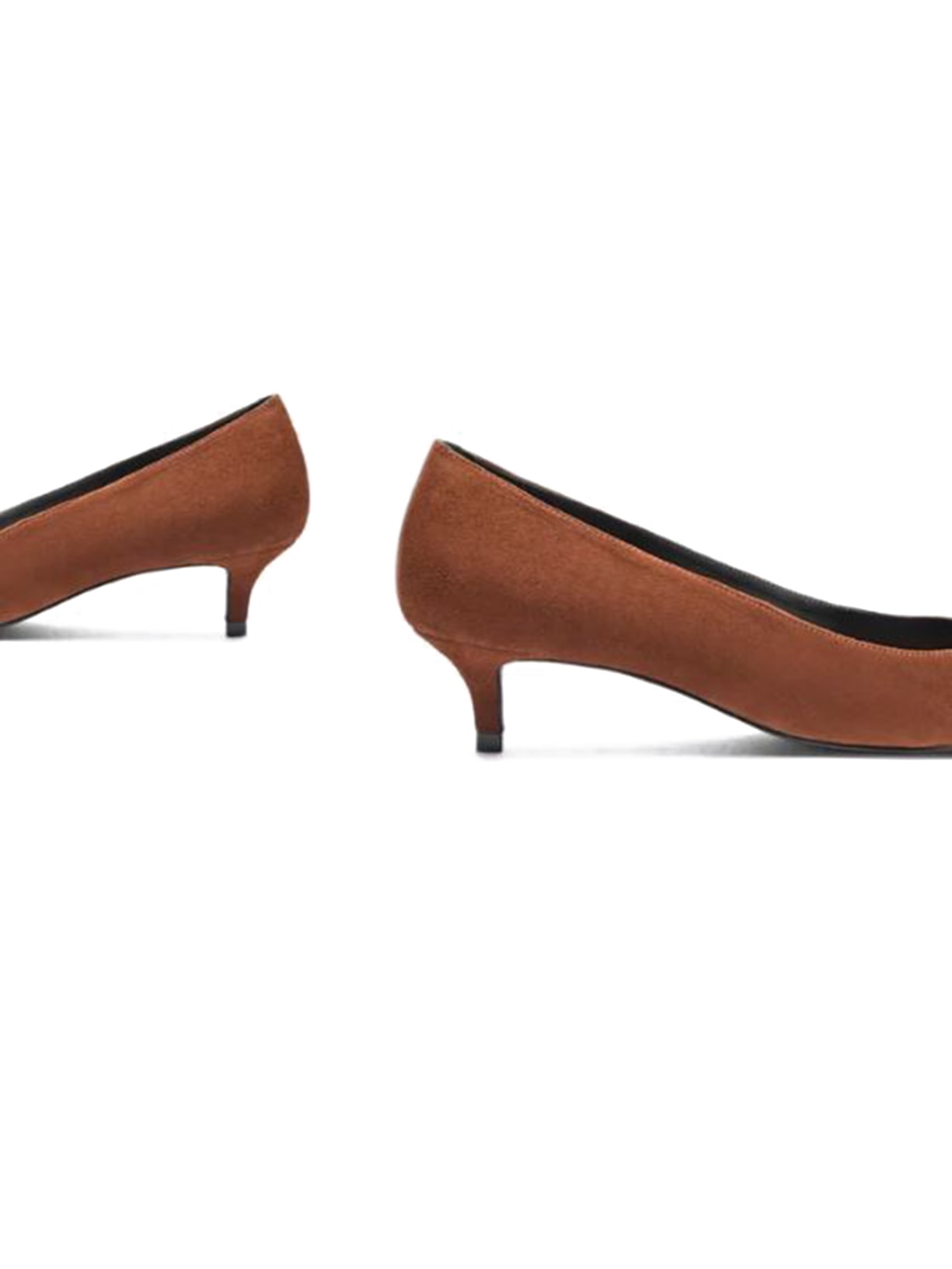 Scarpin Laura Mid Camurça Marrom  Schutz