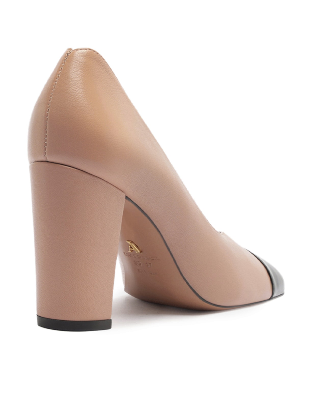 Scarpin Margot Salto Bloco Bege Arezzo