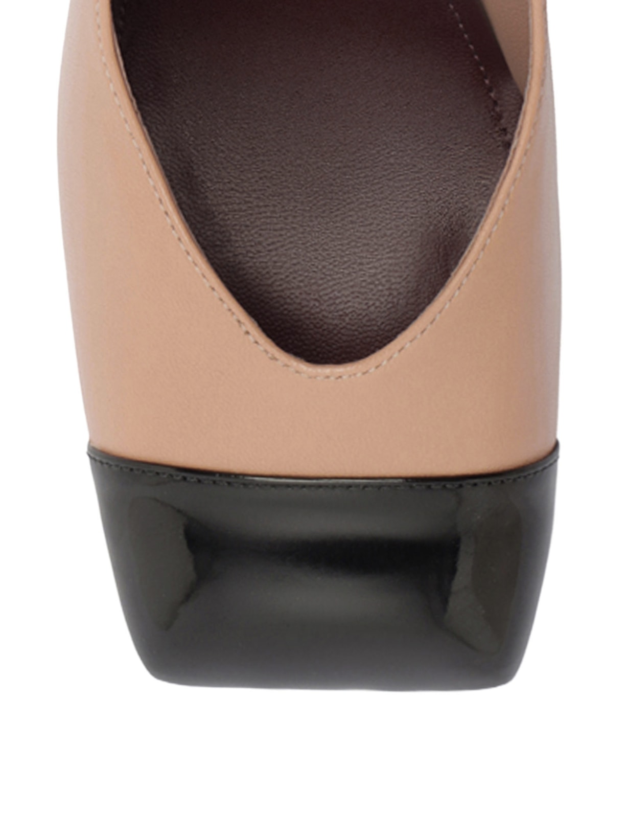 Scarpin Margot Salto Bloco Bege Arezzo