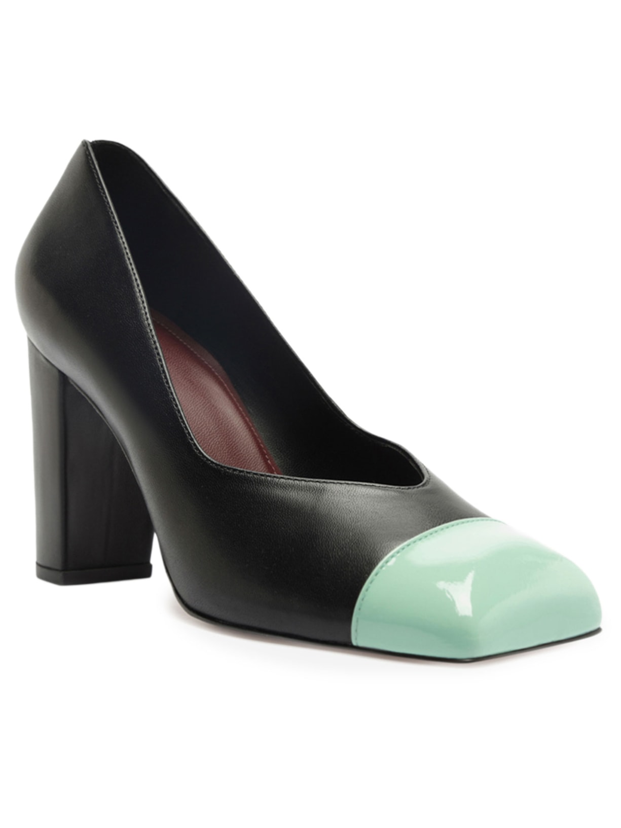 Scarpin Margot Salto Bloco Verde Arezzo