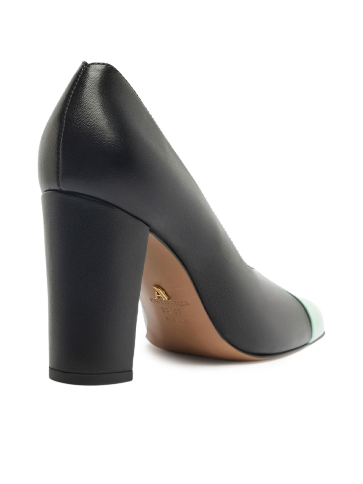 Scarpin Margot Salto Bloco Verde Arezzo