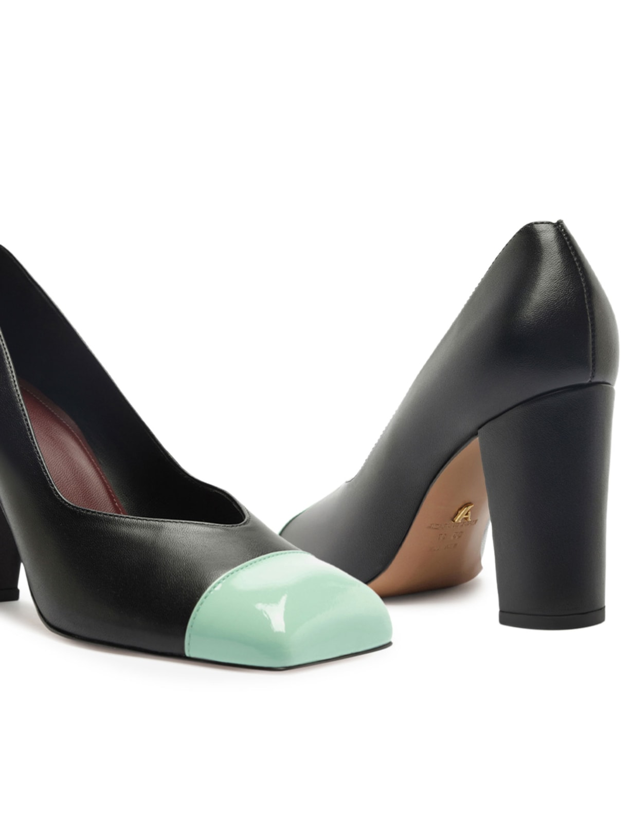 Scarpin Margot Salto Bloco Verde Arezzo
