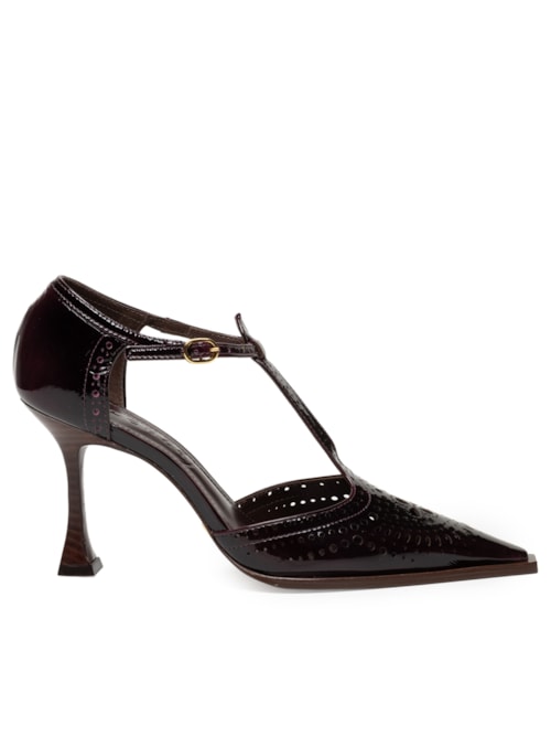 Scarpin Martina Bordô - Marrom