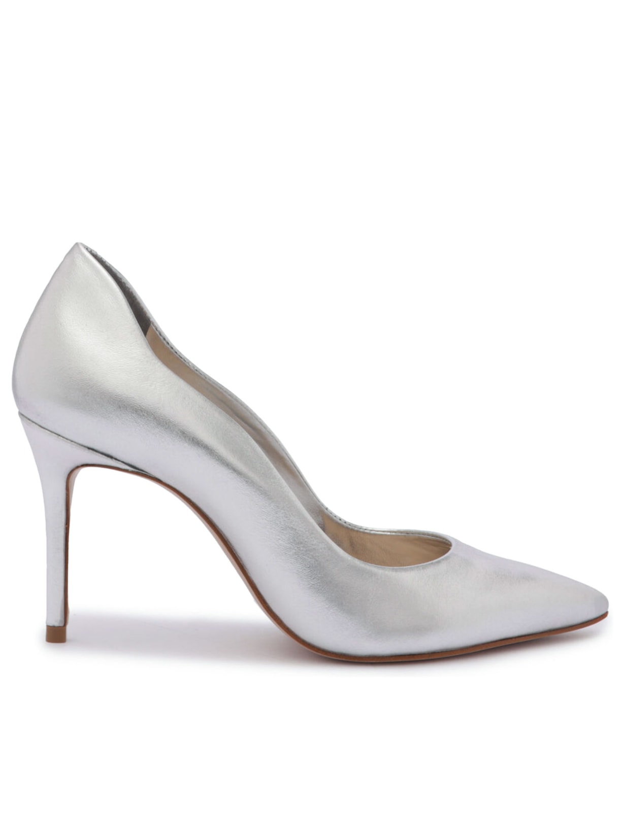 Scarpin Metalic Napa - Prata