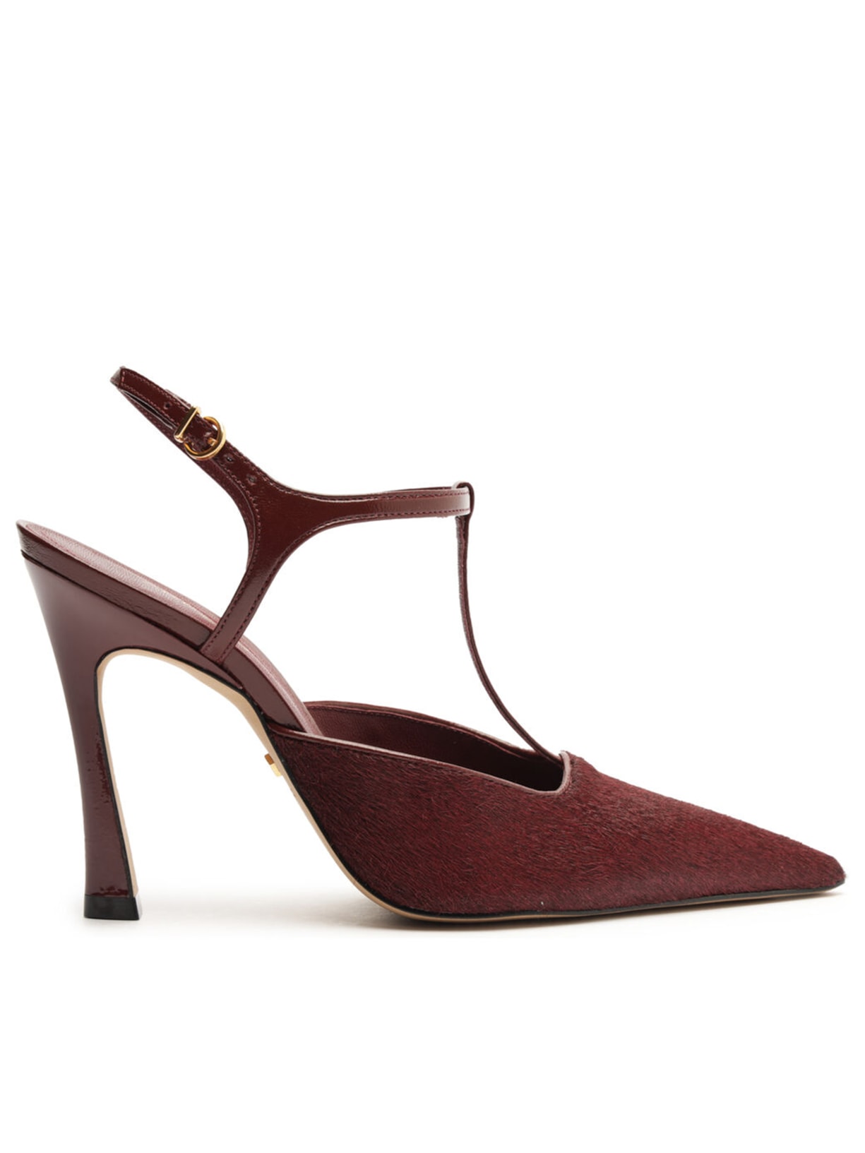 Scarpin Pelo Salto Alto Aberto Telma - Vinho