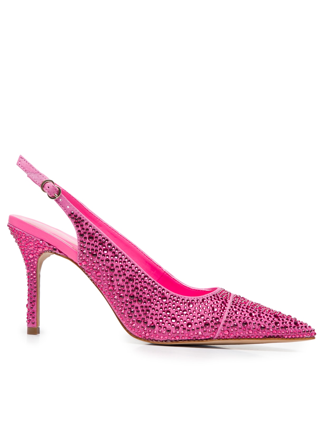 Scarpin Salto Alto Manta De Cristais - Rosa