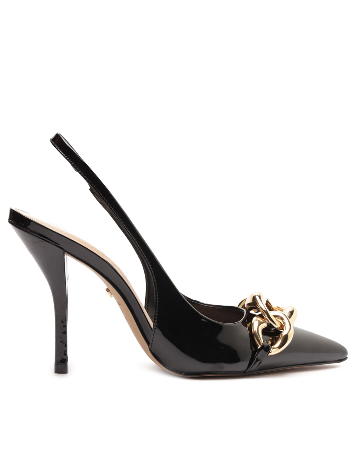 Scarpin Salto Alto Slingback Elos - Preto