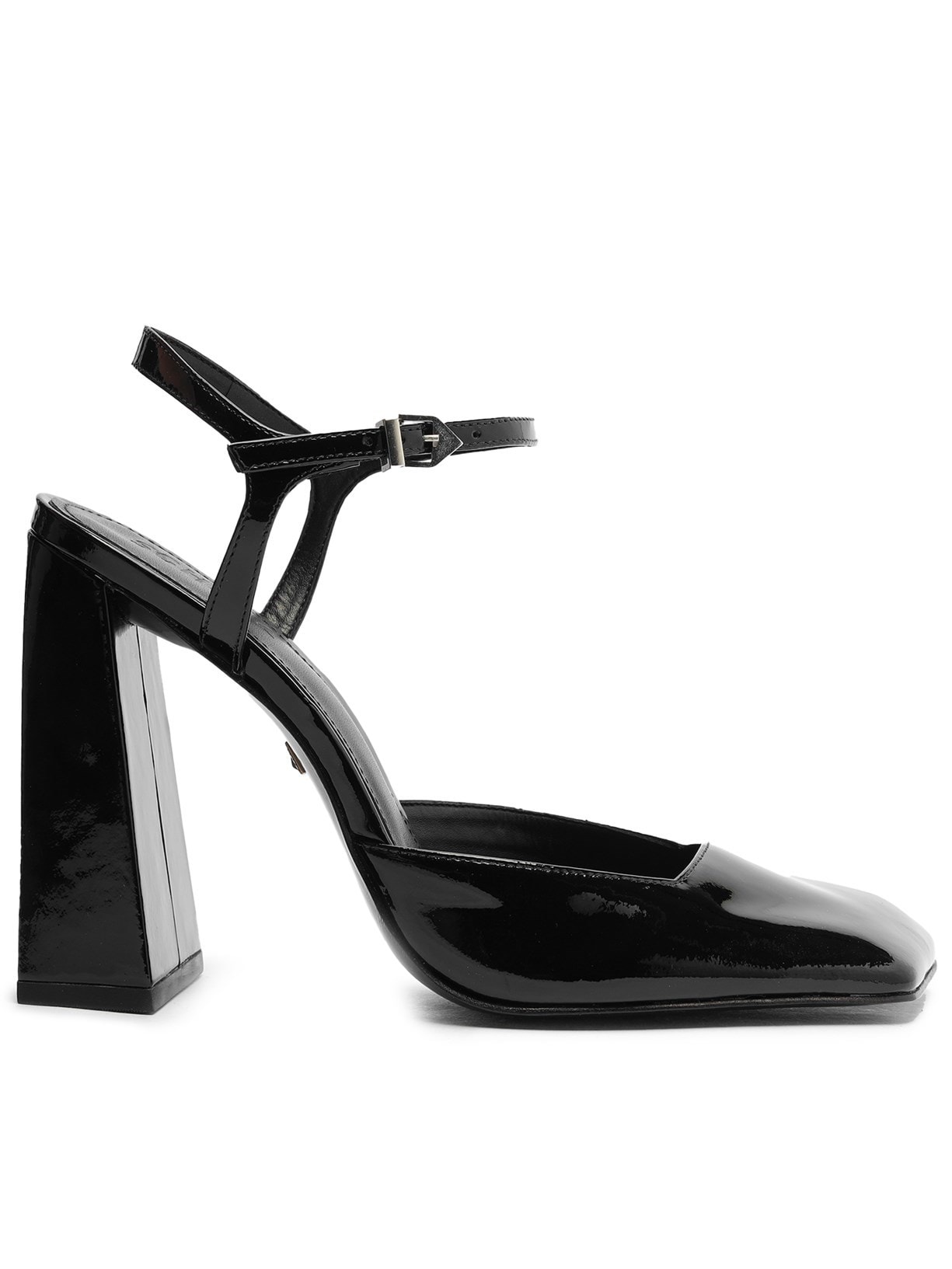 Scarpin Salto Bloco Alto Couro - Peto