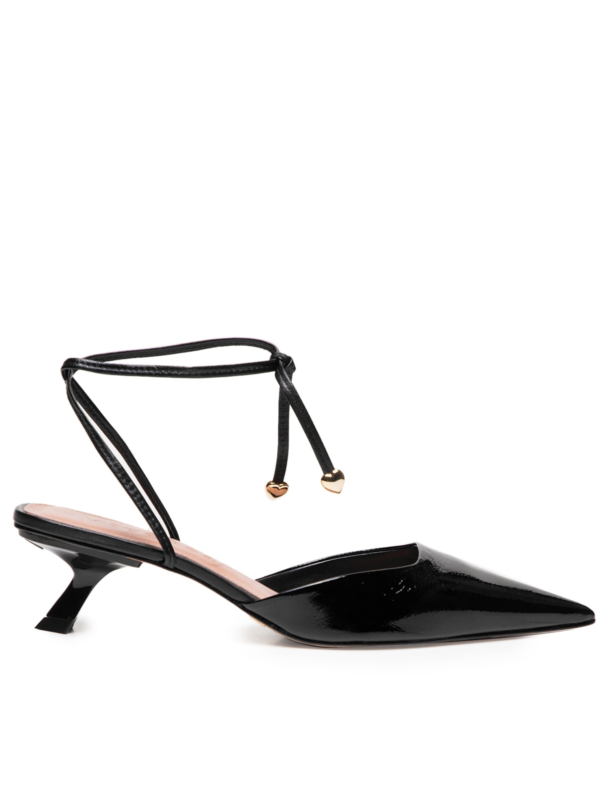 Scarpin Salto Couro Verniz Show Veneto - Preto