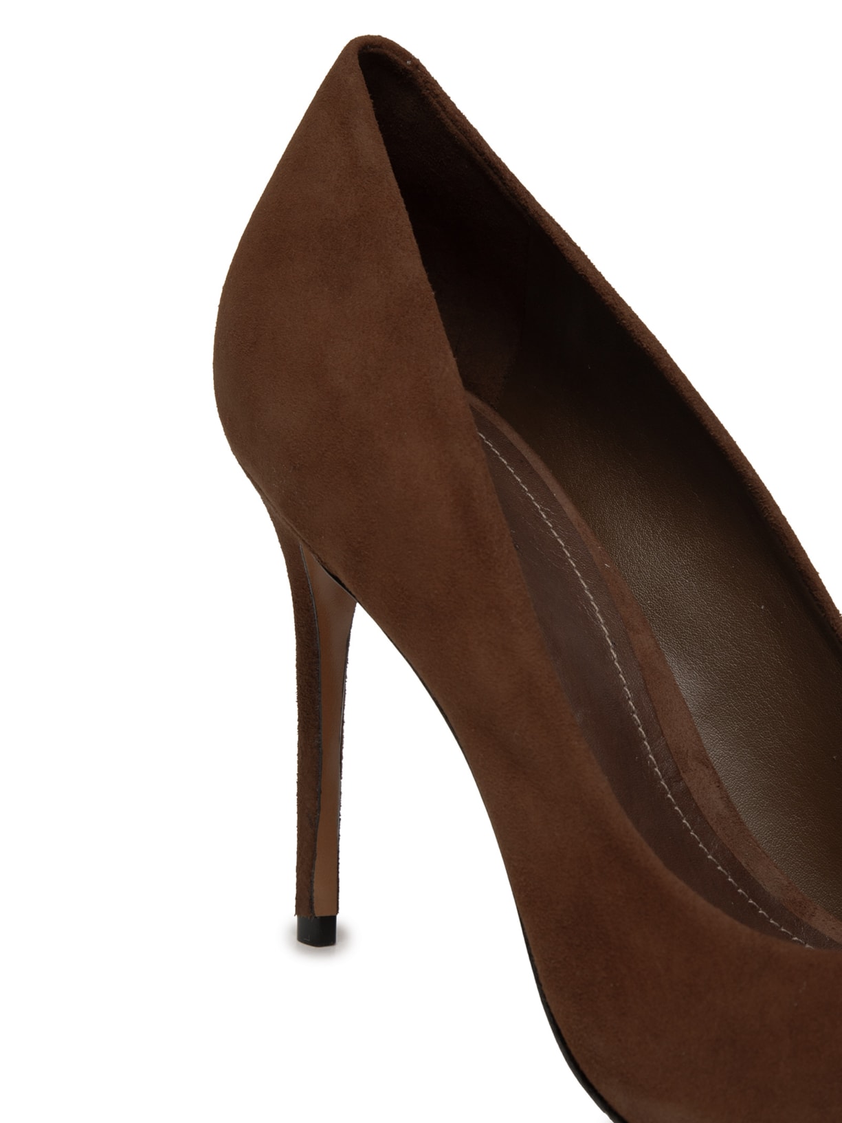 Scarpin Salto Fino Alto Marrom Schutz