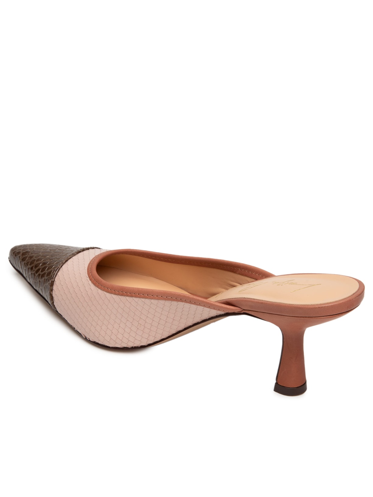 Scarpin Salto Fino Médio Grease Rosa Luiza Barcelos