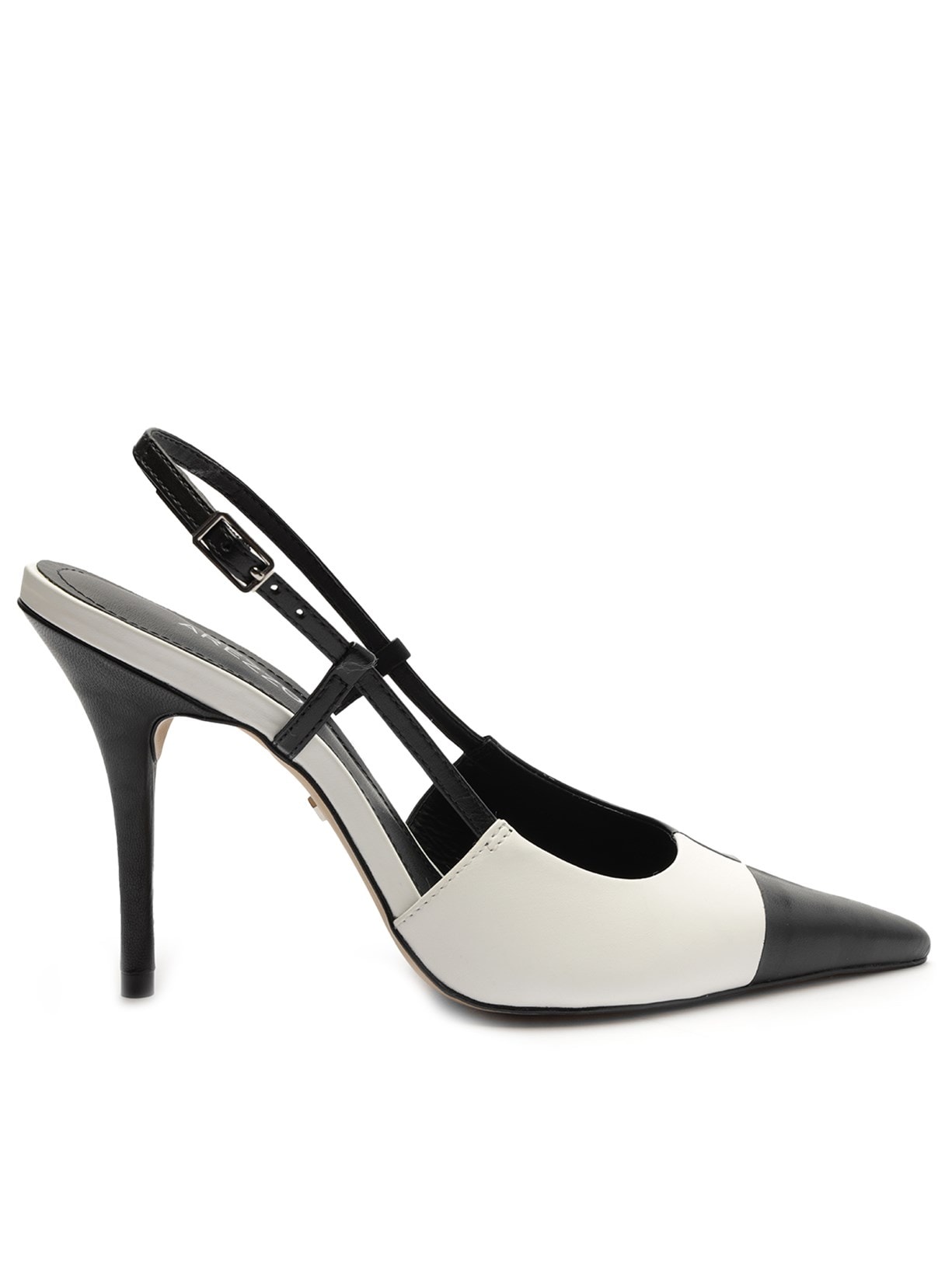 Scarpin Salto Fino Slingback - Preto