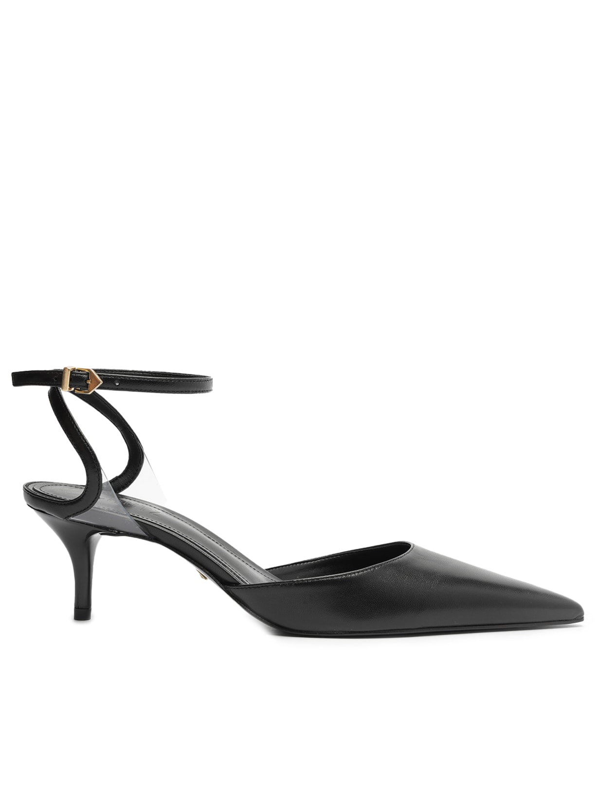 Scarpin Salto Médio Skye Couro - Preto