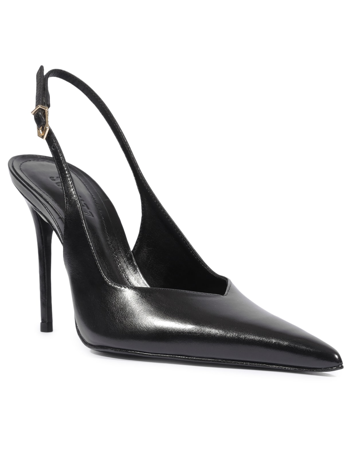 Scarpin Slingback Couro Preto Schutz