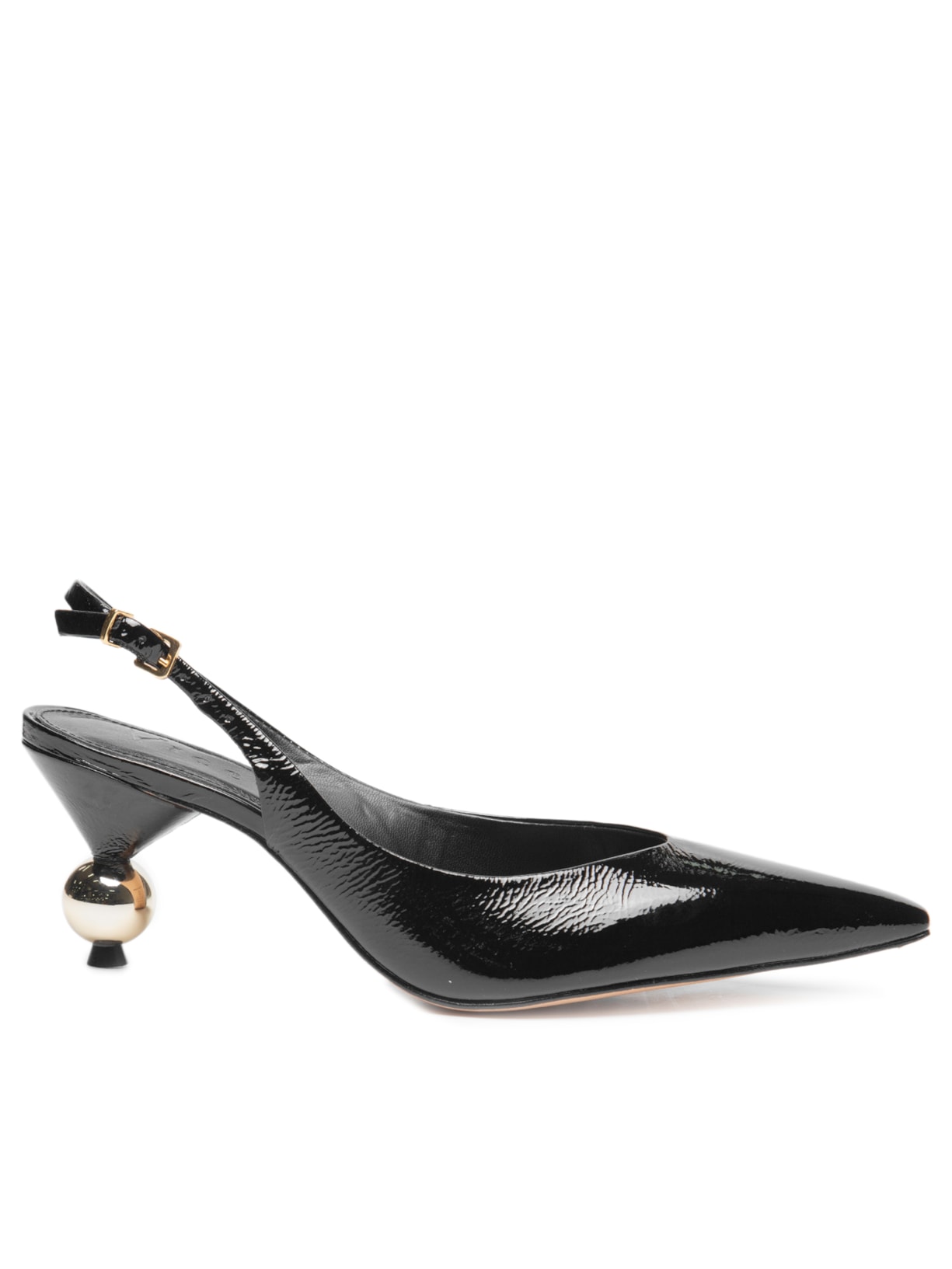 Scarpin Slingback Flarey - Preto