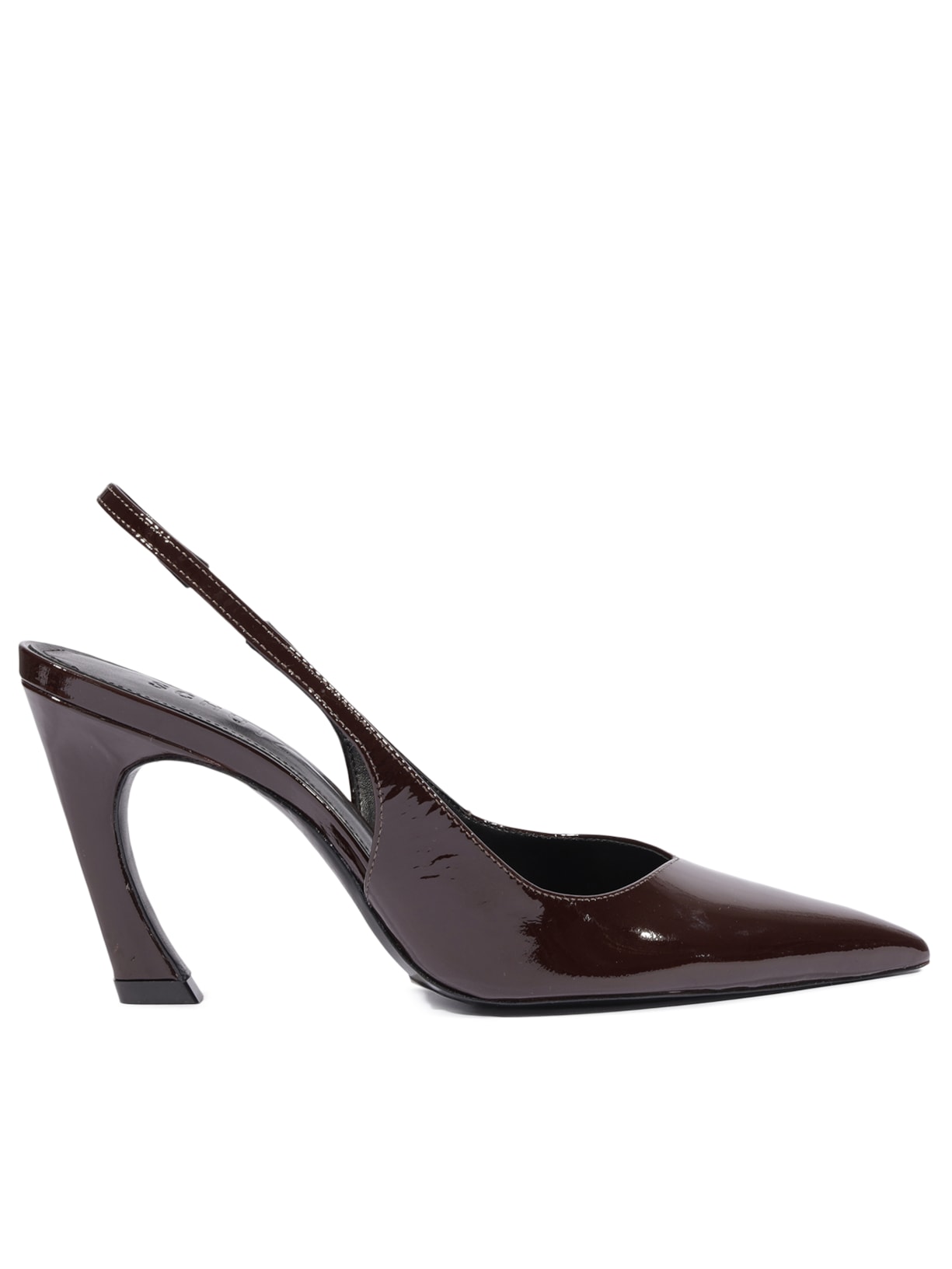 Scarpin Slingback Lexi Couro Marrom Schutz