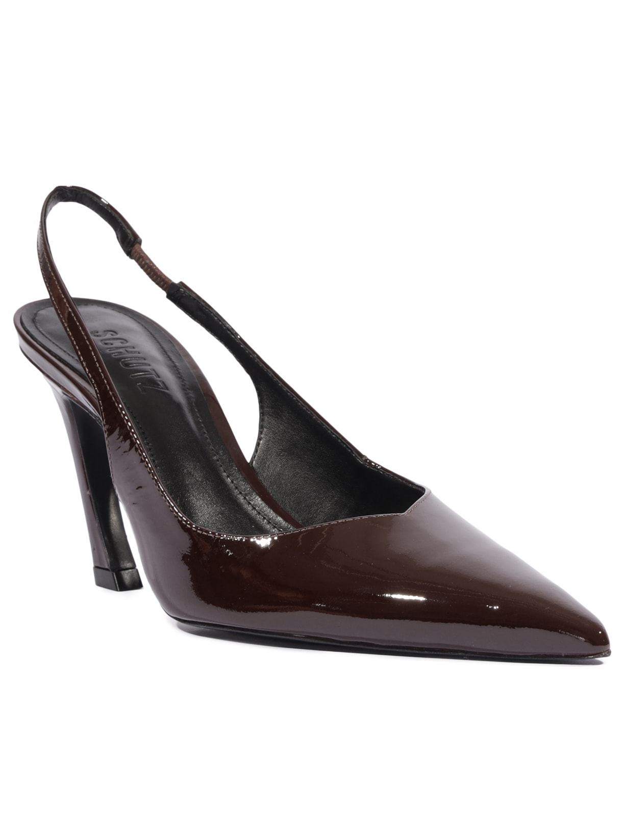 Scarpin Slingback Lexi Couro Marrom Schutz