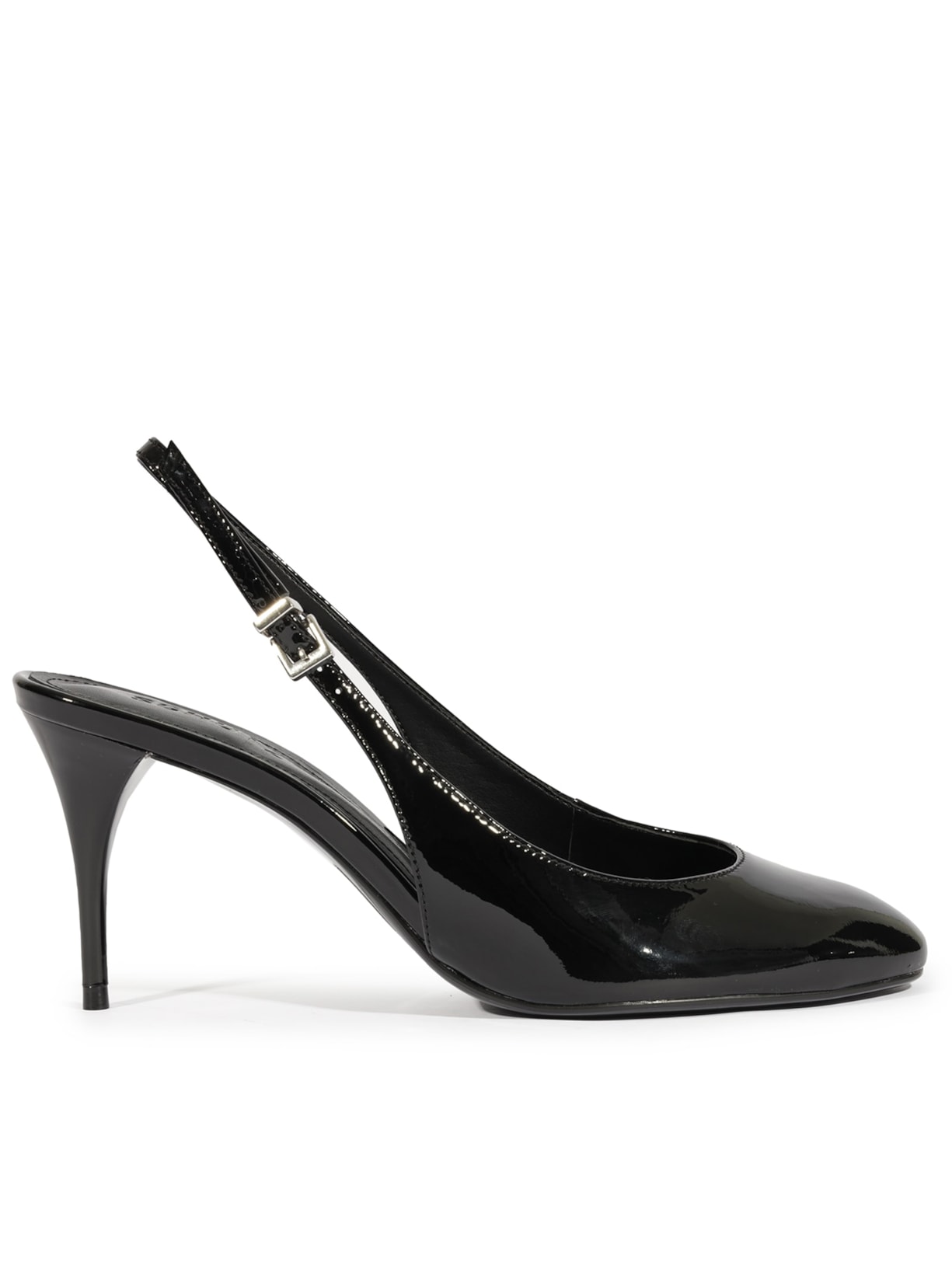 Scarpin Slingback Modern Round - Preto