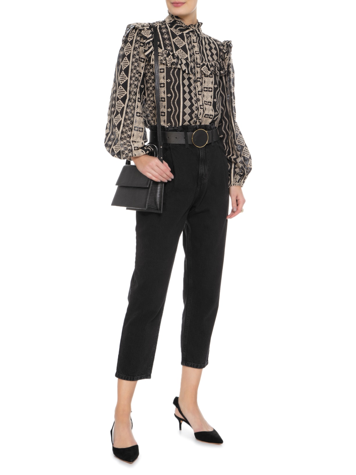 Scarpin Slingback Preto Alexandre Birman
