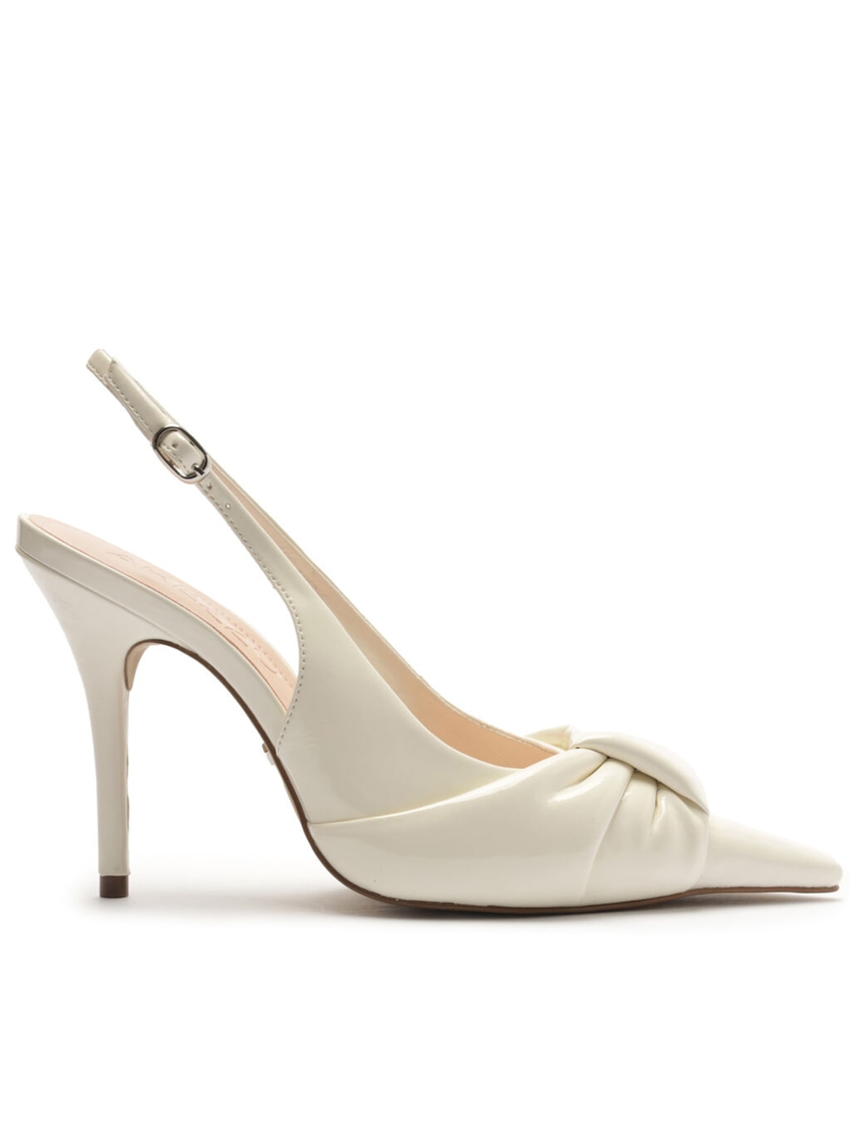 Scarpin Slingback Puffer - Branco