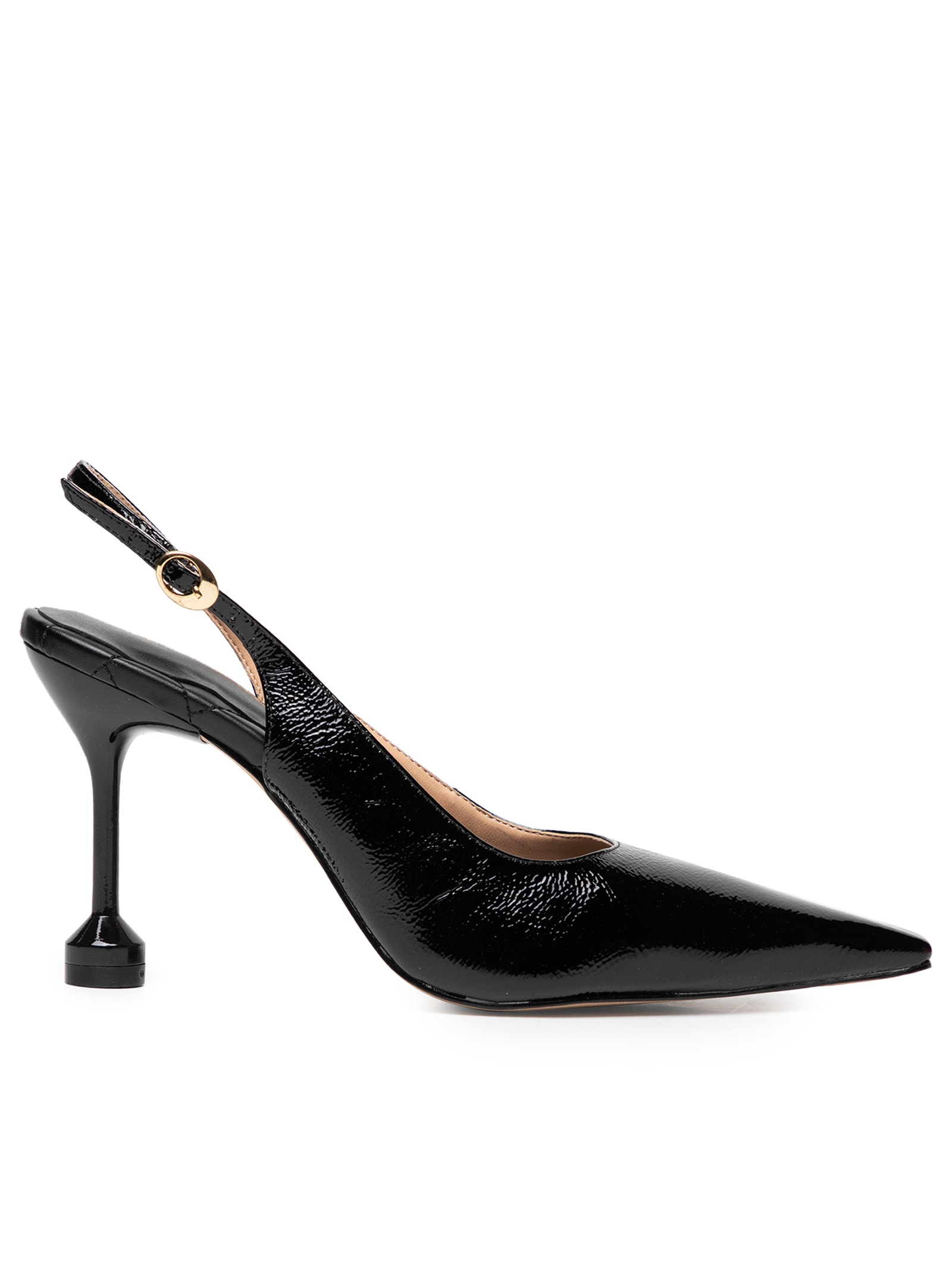 Luiza Barcelos - Scarpin Slingback Salto Alto Taça - Preto