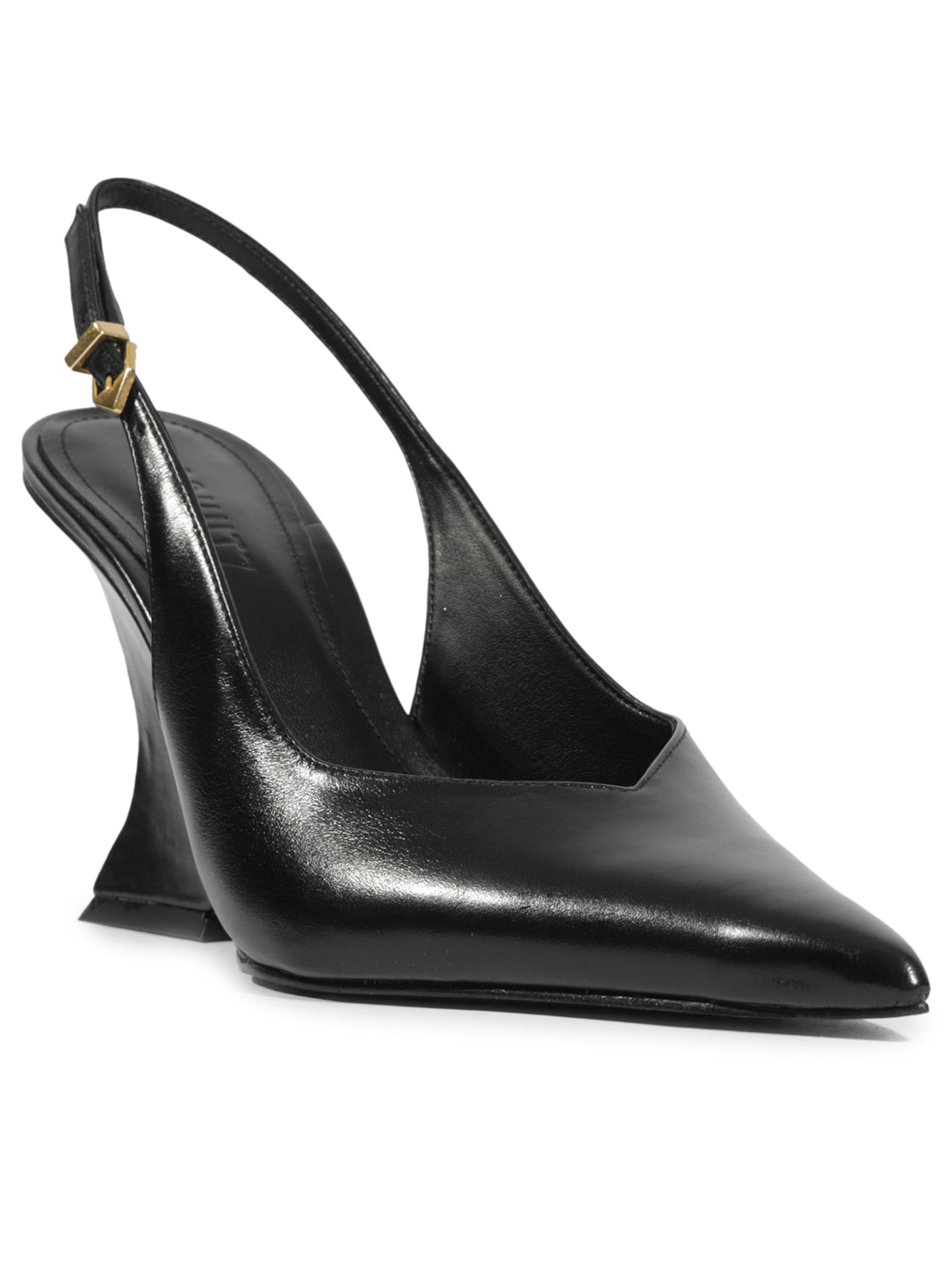 Scarpin Slingback Siena Couro Preto Schutz