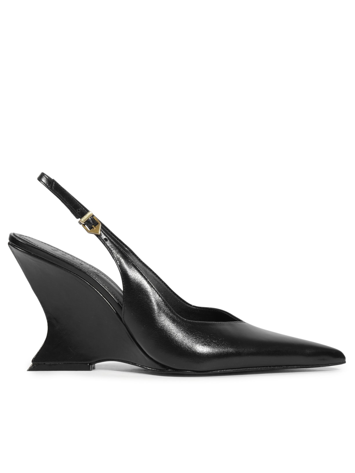 Scarpin Slingback Siena Couro Preto Schutz