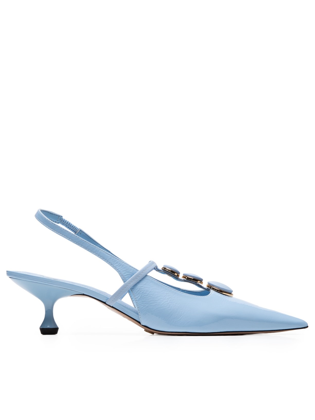 Scarpin Slingback Verniz Show - Azul