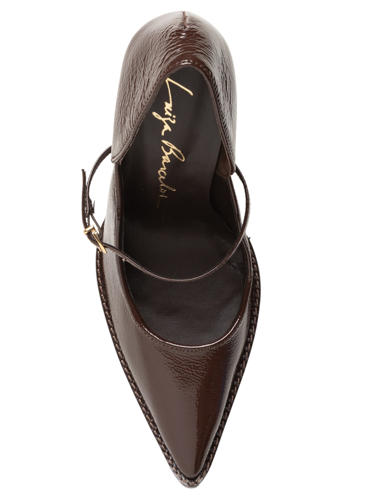 Scarpin Verniz Show Marrom Luiza Barcelos