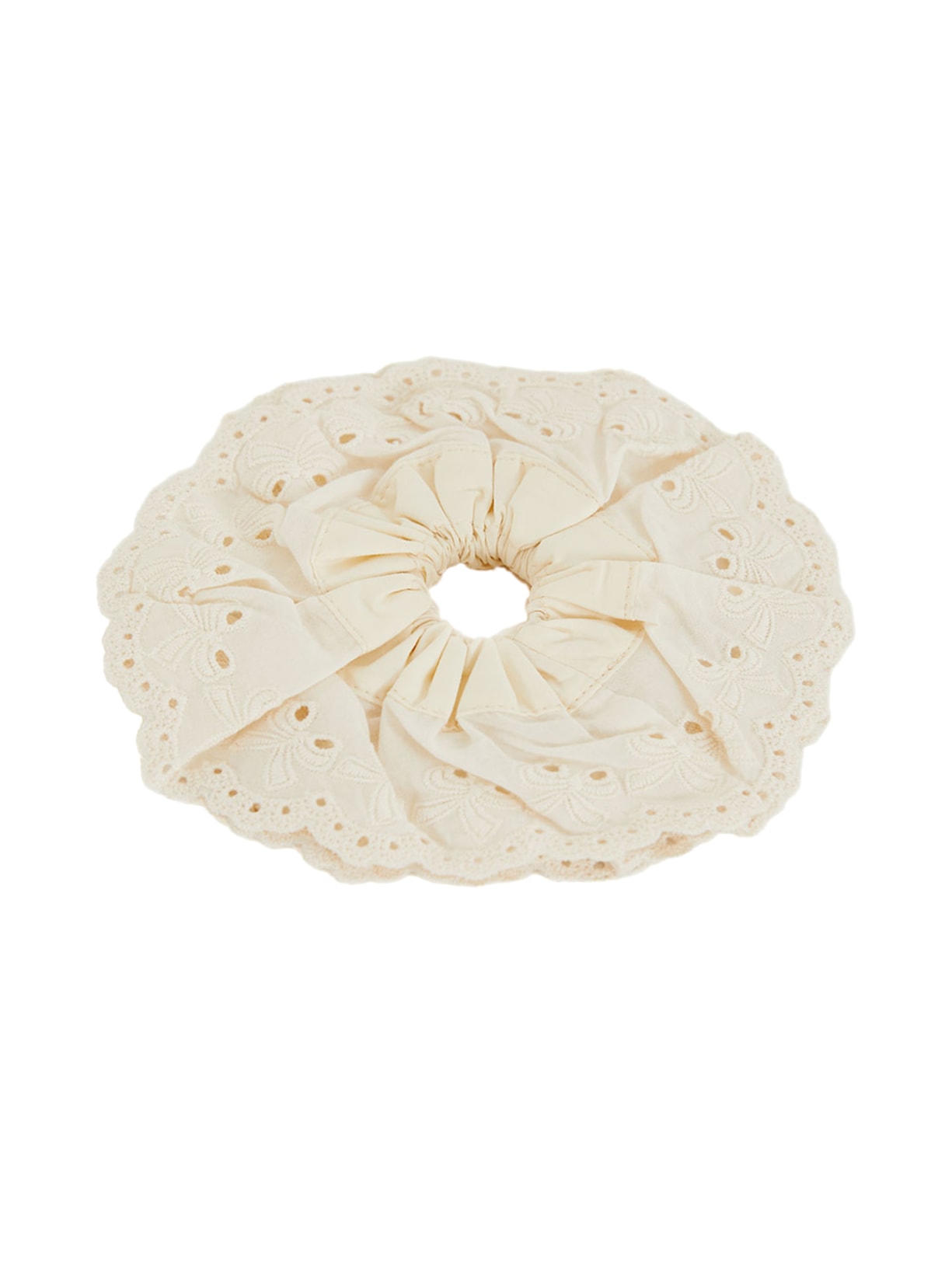 Scrunchie Artesanal Branco Farm Etc