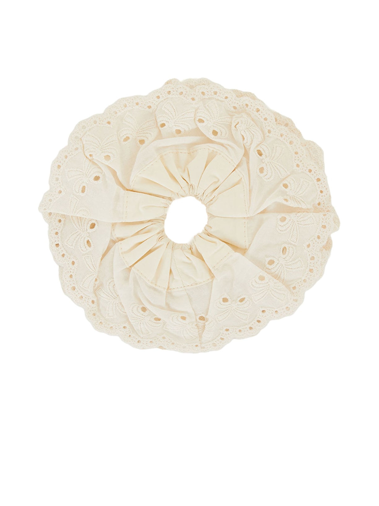 Scrunchie Artesanal - Branco