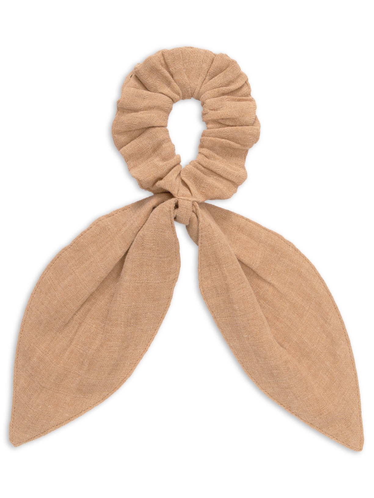 Scrunchie Com Tiras - Bege