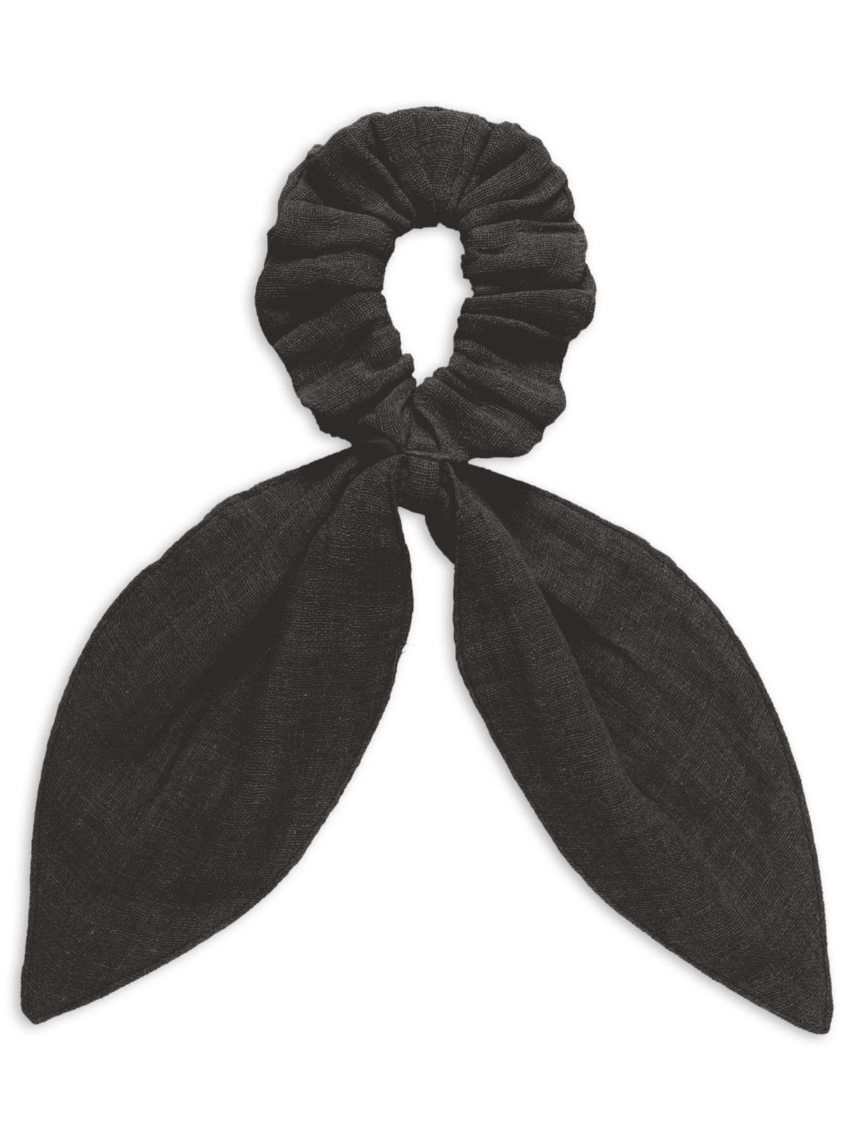 Scrunchie Com Tiras Preto Nay Sunset Wear