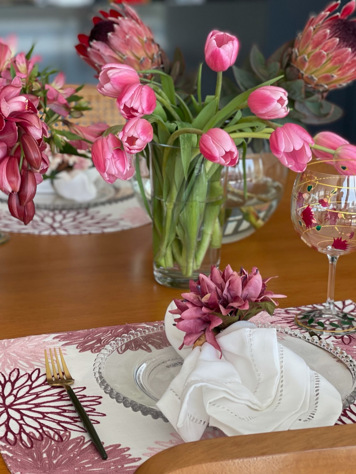 Set 2 Jogos Americanos Fiorella Rosa '2Home