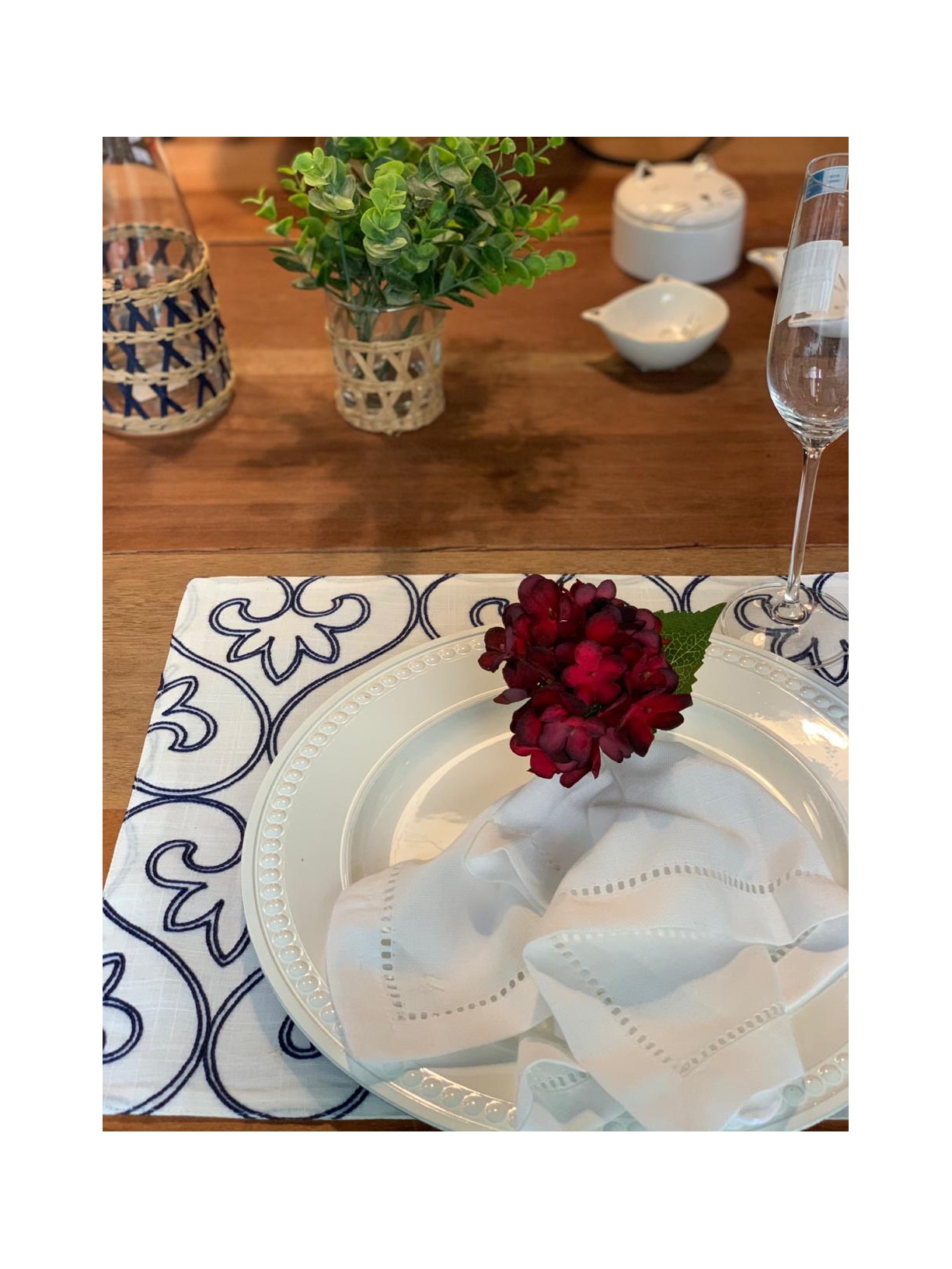 Set 2 Jogos Americanos Ornare Azul '2Home