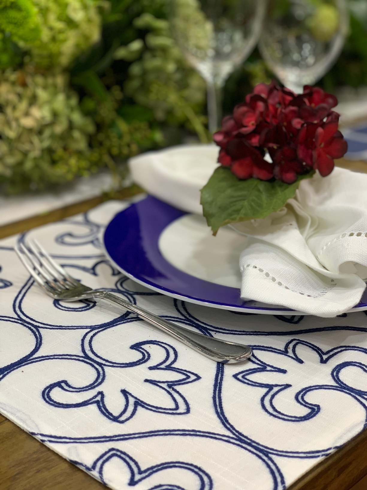 Set 2 Jogos Americanos Ornare Azul '2Home