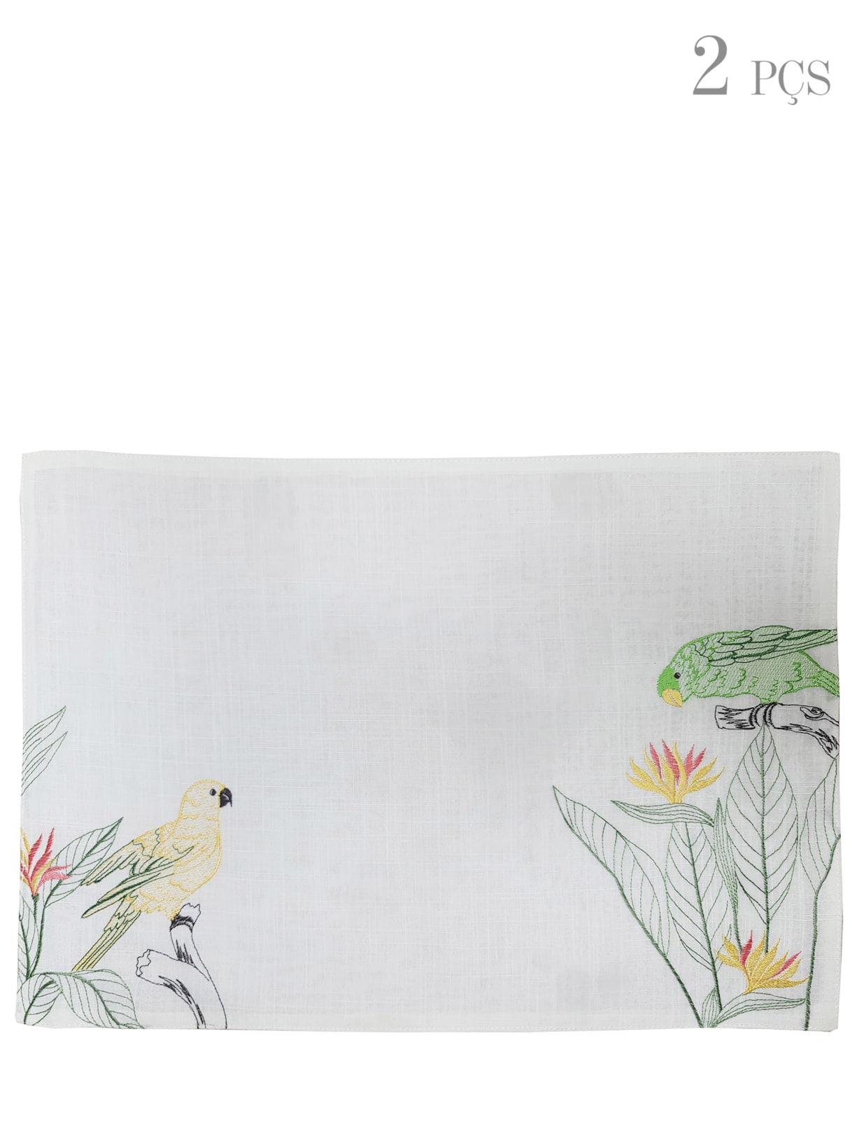 Set 2 Jogos Americanos Pappagalli - Off White