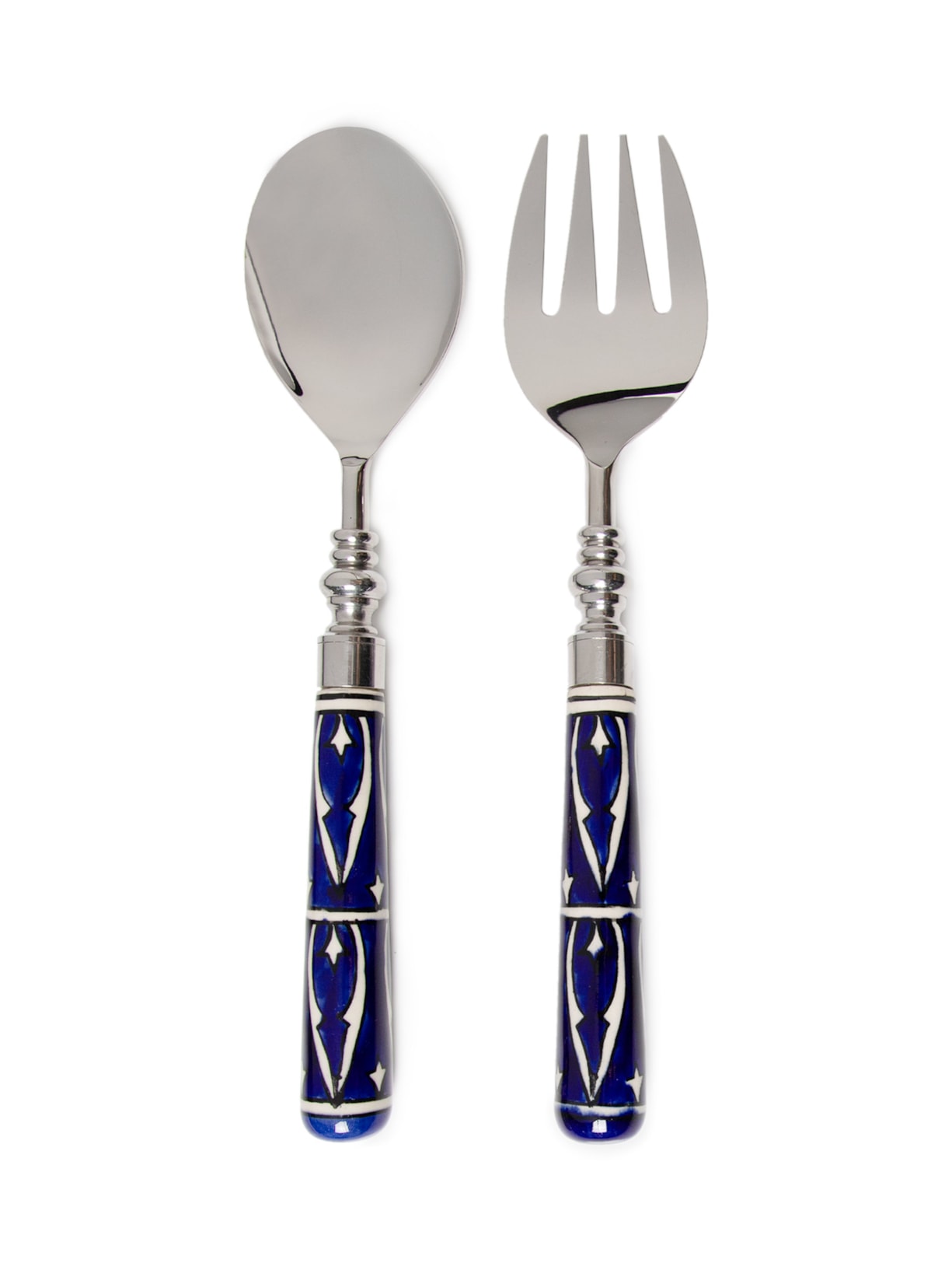 Set 2 Talheres De Servir Blue Azul Le Lis Casa