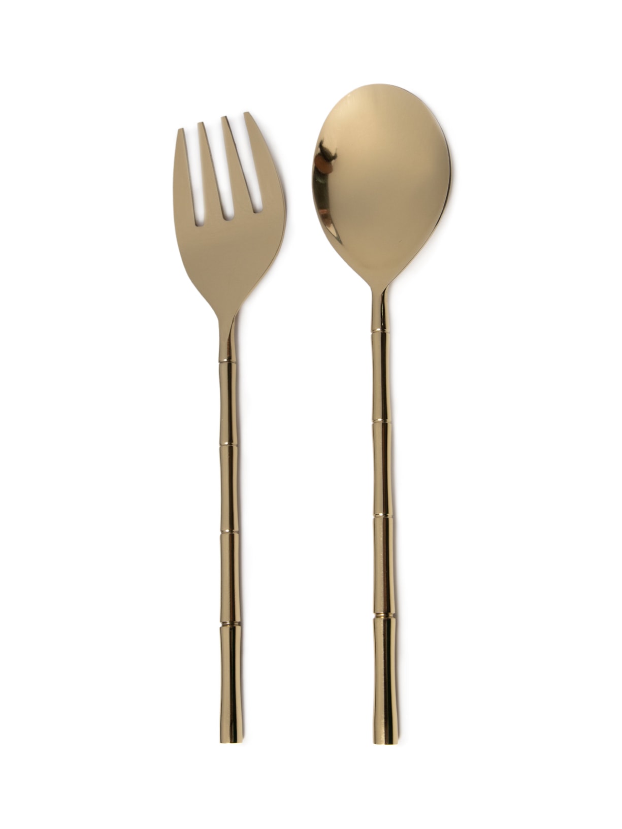 Set 2 Talheres De Servir Gold - Dourado