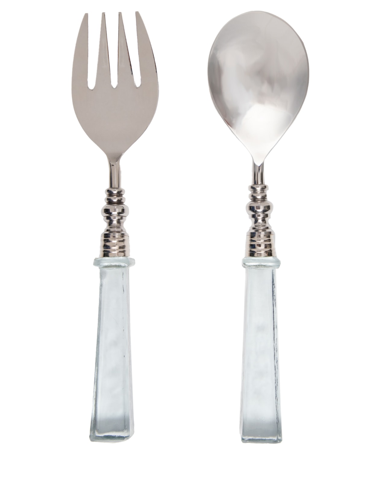 Set 2 Talheres De Servir Ice - Prata