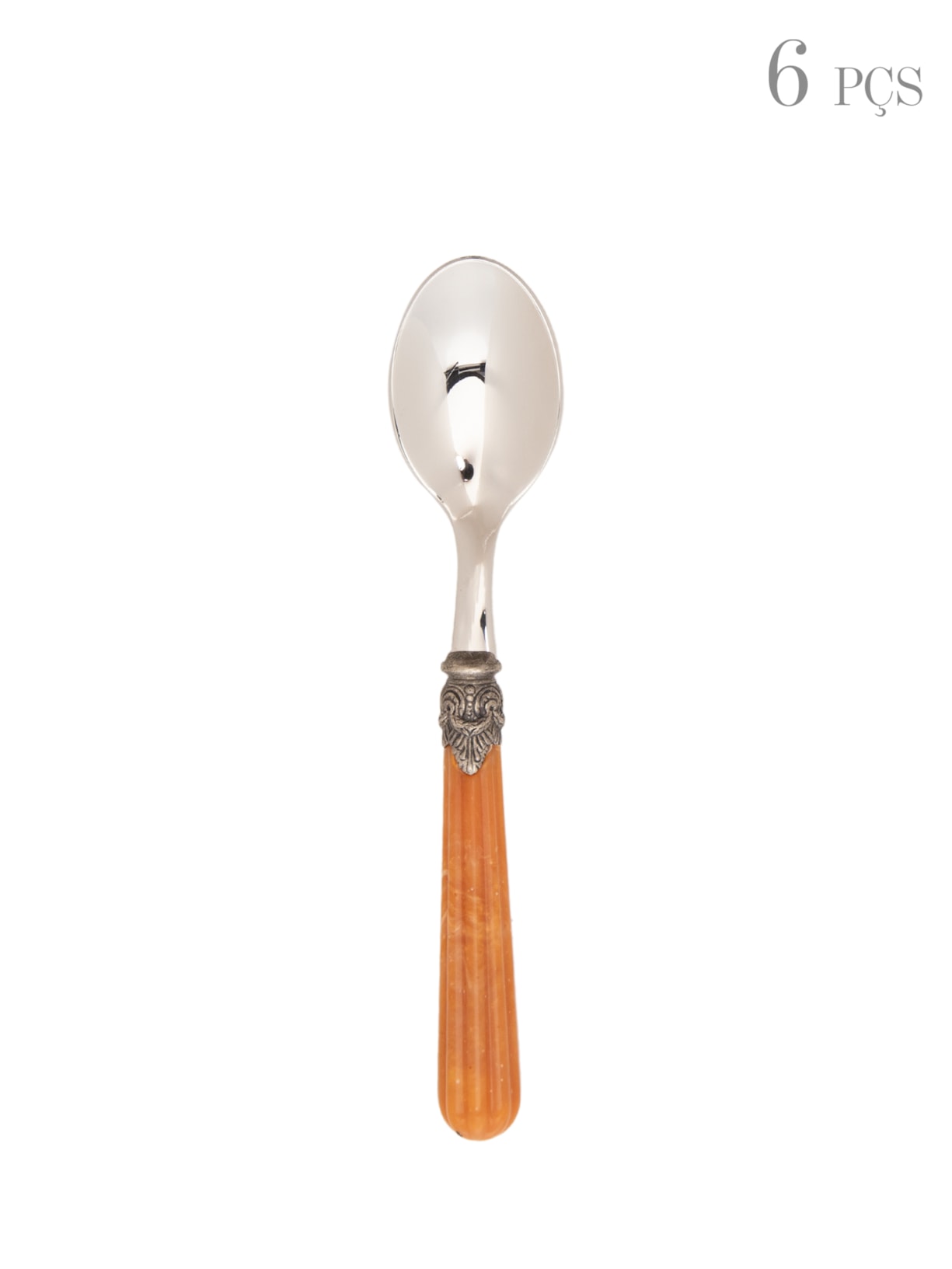 Set 6 Colheres de Chá Versailles Caramel - Marrom