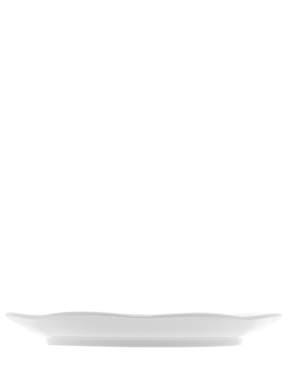 Set 6 Pratos Rasos Leaf Em Porcelana Branco '2Home