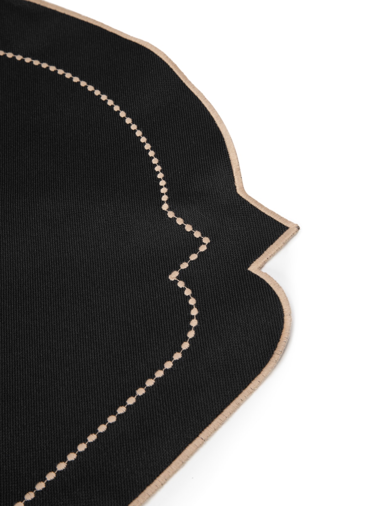 Set Americano Nylon Com Bordado Preto '2Home