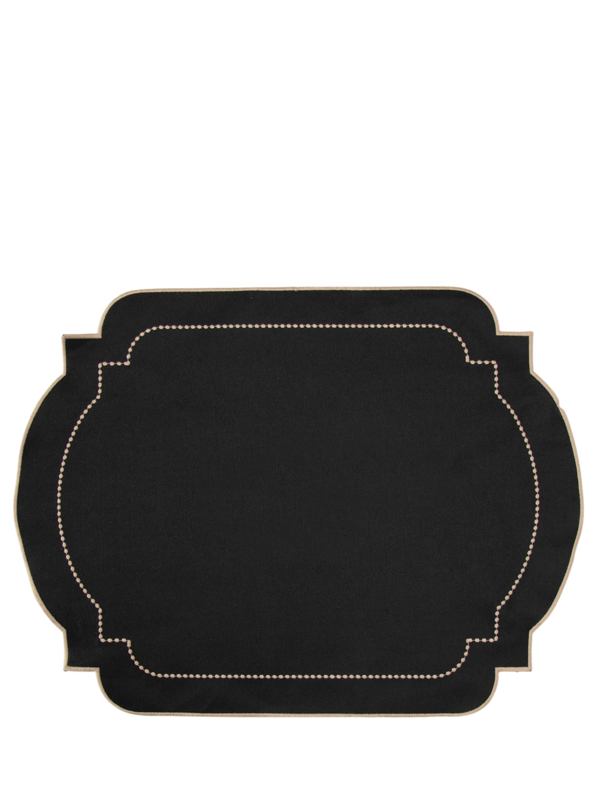 Set Americano Nylon Com Bordado Preto '2Home