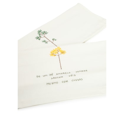 Set de 2 Toalhas de Lavabo Árvores - Off White