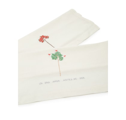 Set de 2 Toalhas de Lavabo Árvores - Off White