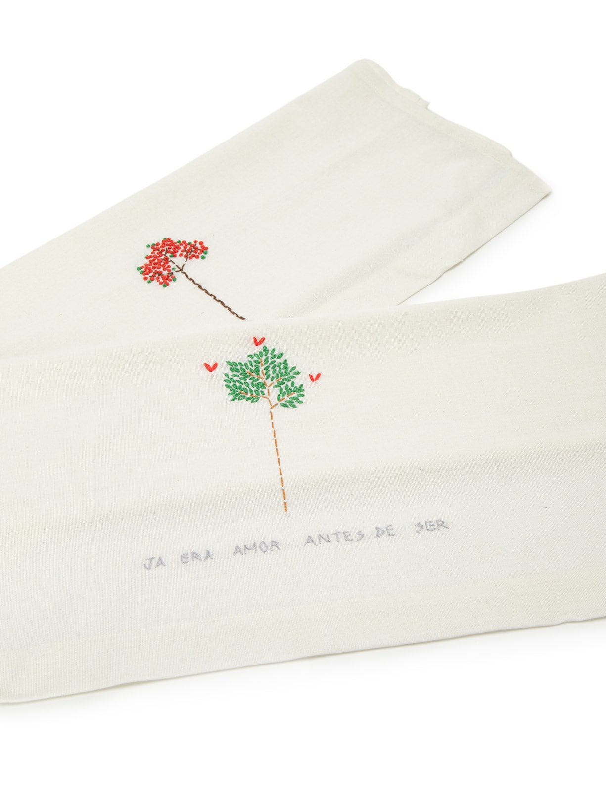 Set de 2 Toalhas de Lavabo Árvores - Off White