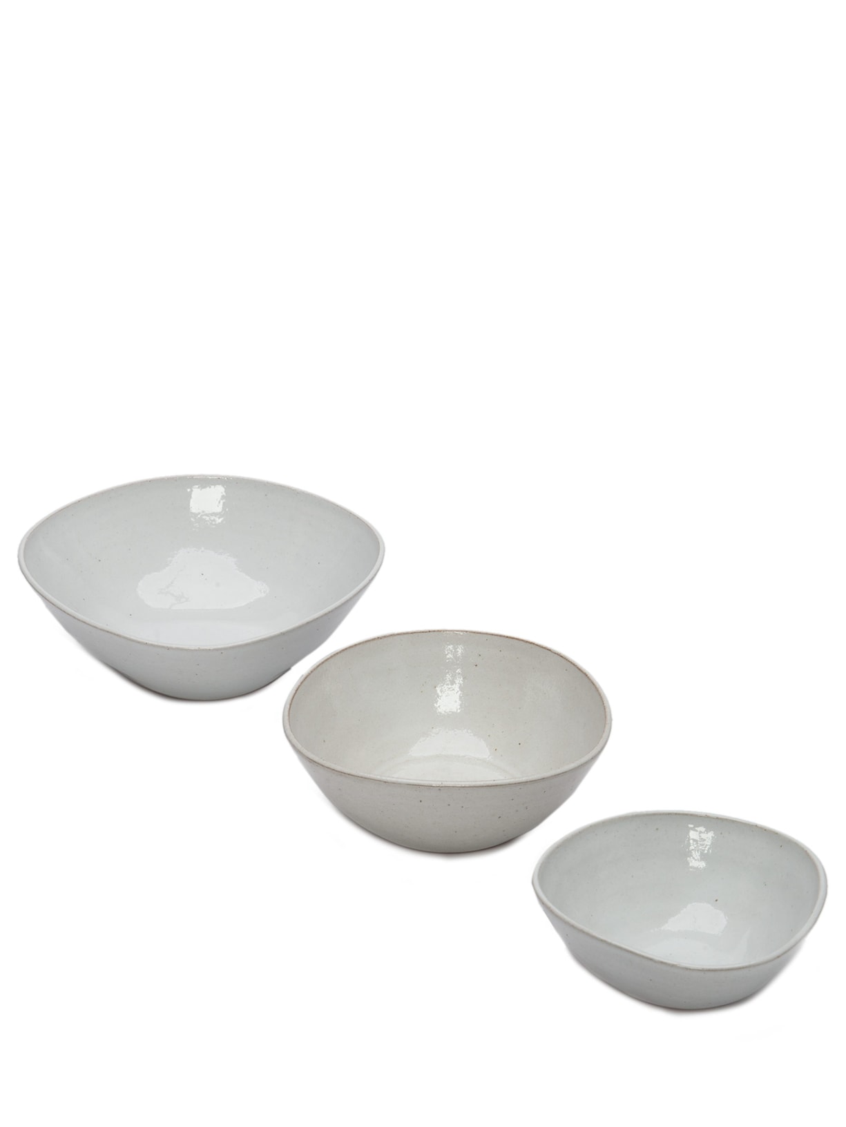 Set De 3 Bowls Para Aperitivos - Branco