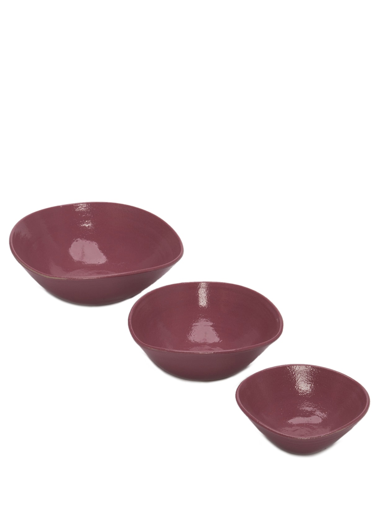 Set De 3 Bowls Para Aperitivos - Roxo